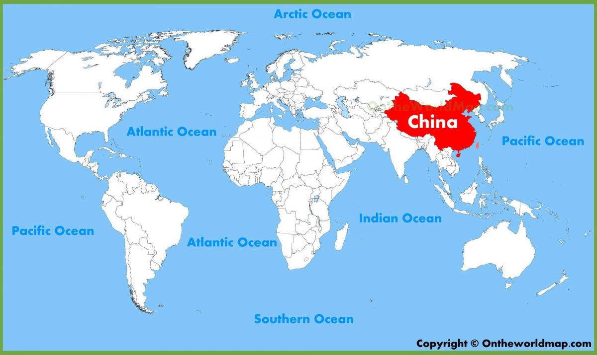 maailma kaart, Hiina
