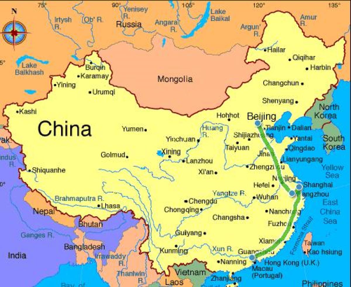 Hiina mandri kaart