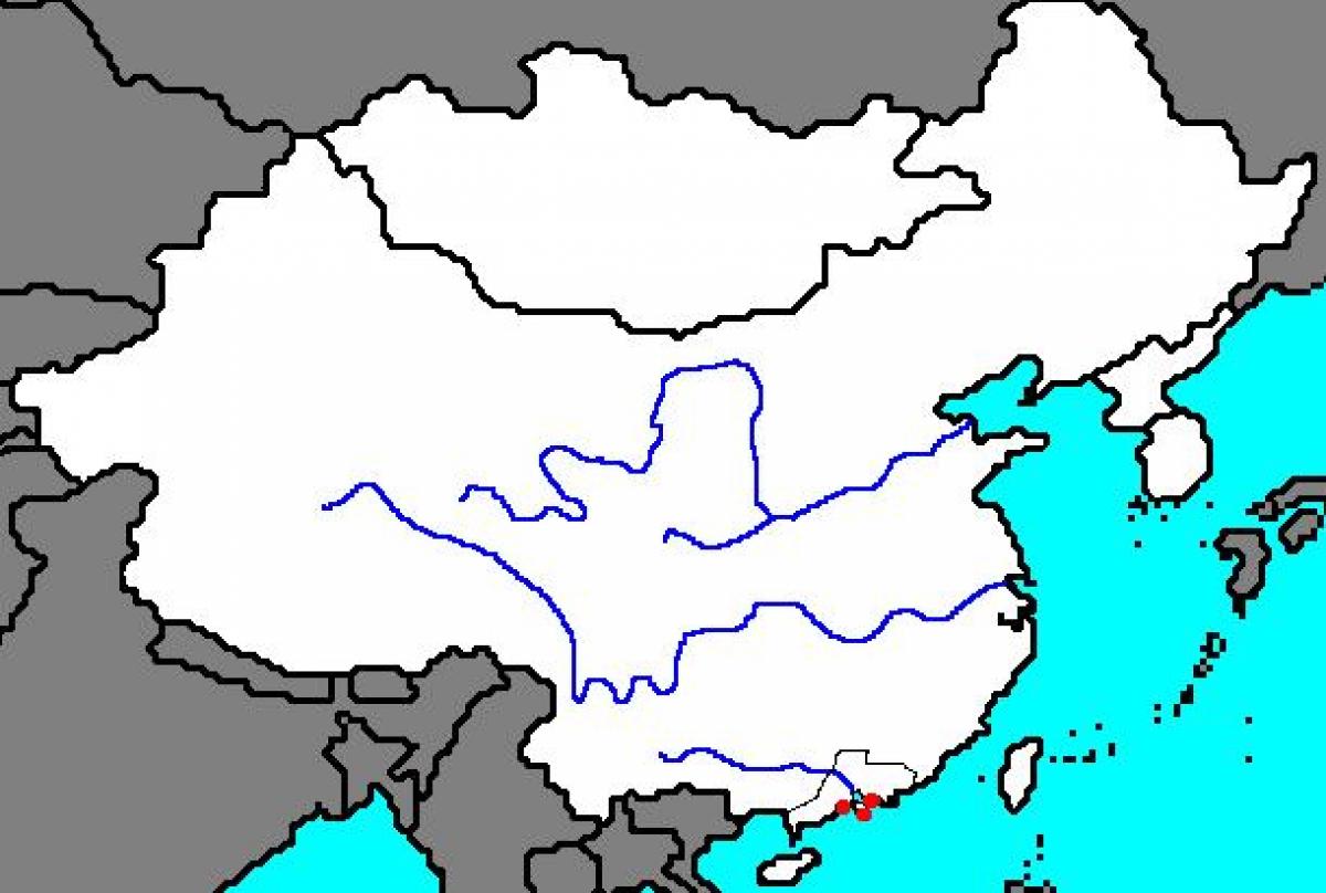 tühi kaart iidse Hiina