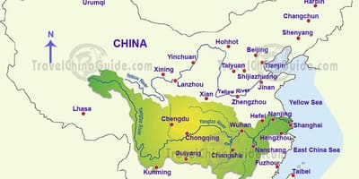 Hiina jangtse express kaart