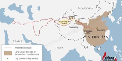 Hiina kaart silk road